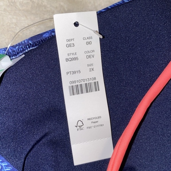 J.Crew Navy floral bouquet bikini NWT - Picture 7 of 12